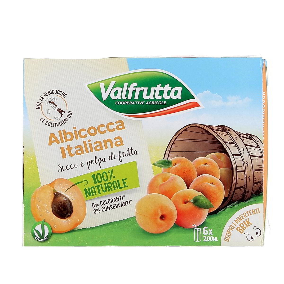 Valfrutta Albicocca Succo E Polpa 6x200 ml