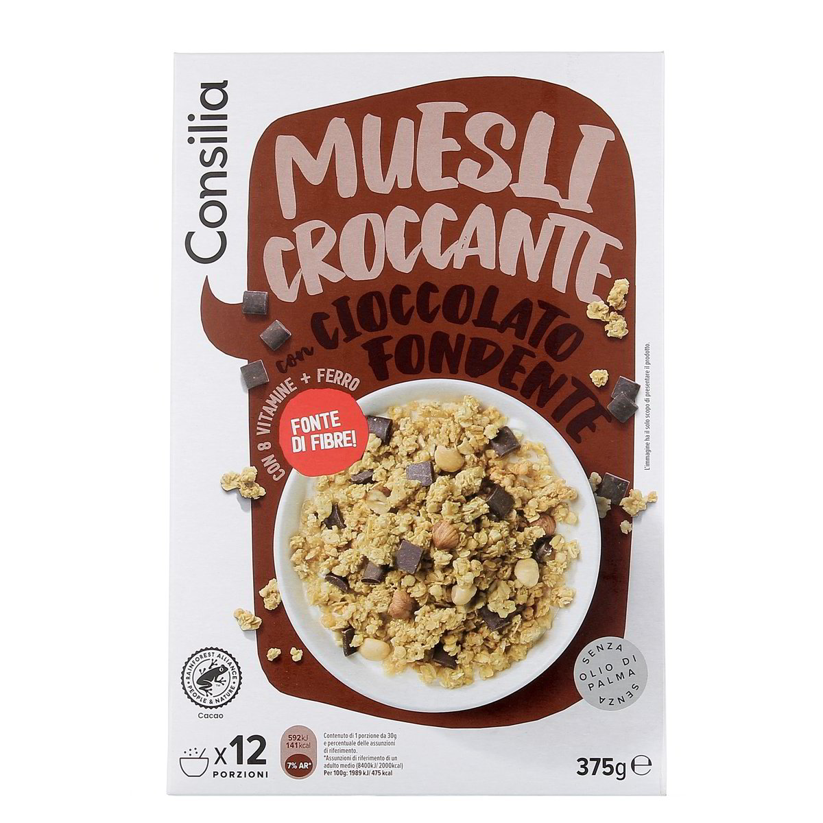Consilia Muesli Croccante Con Cioccolato Fondente 375 g