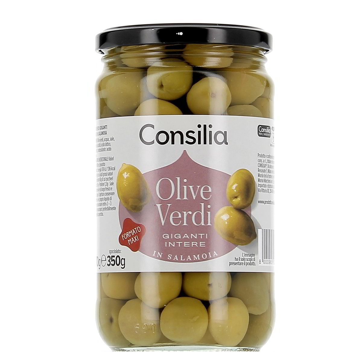 Consilia Olive Verdi Giganti 570 g - sgocciolato 350 g