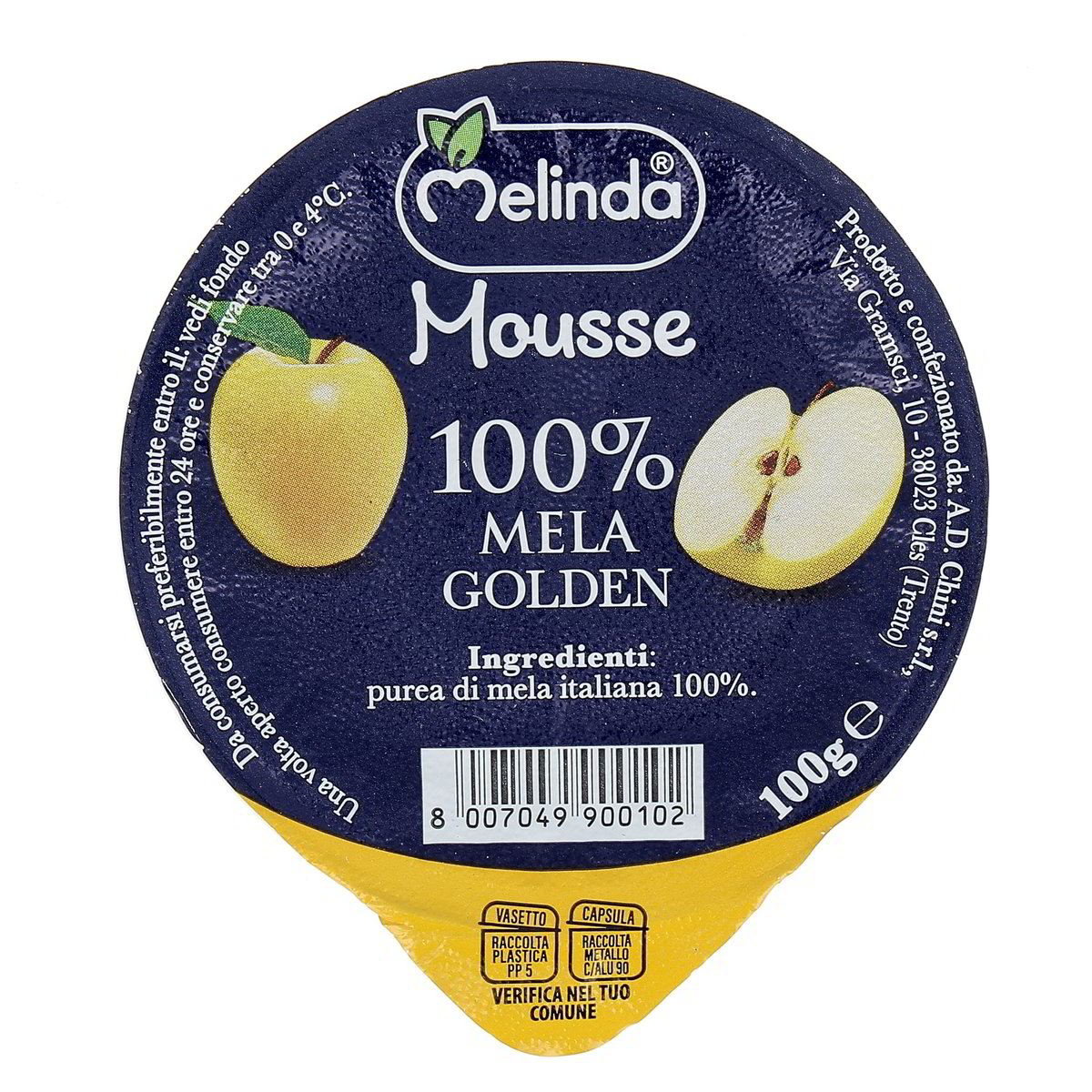 Melinda Mousse 100% Mela Golden 100 g