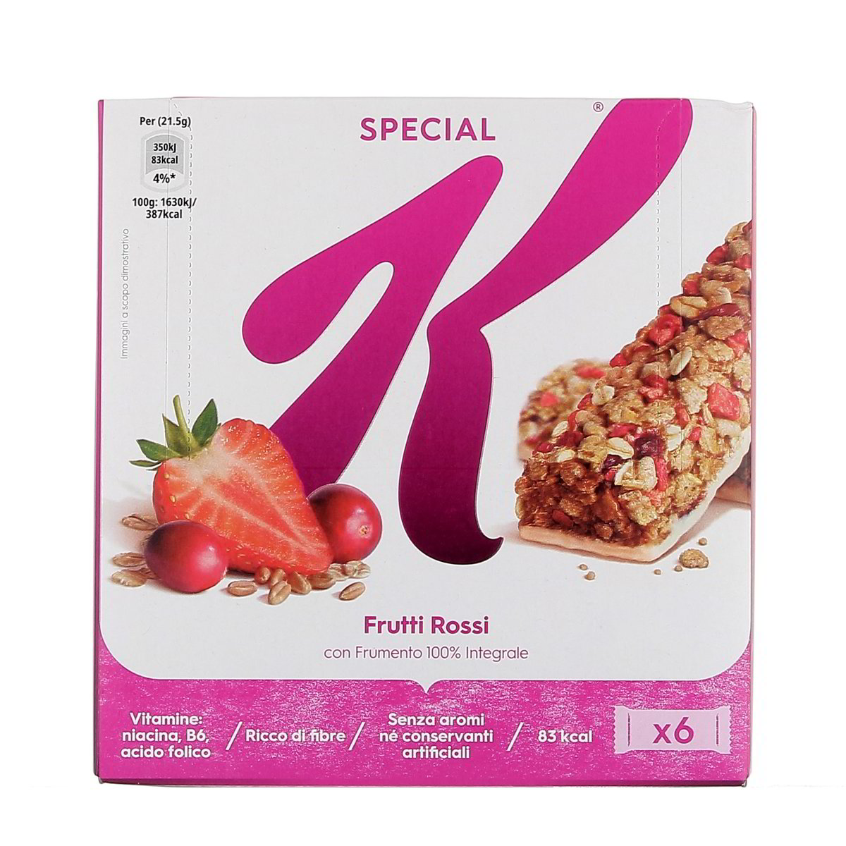 Kellogg'S SPECIAL K BARRETTE CON FRUTTI ROSSI x6 129 g