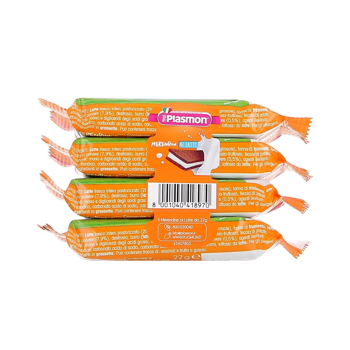 Plasmon Merendina Al Latte 4x22 g — immagine 3
