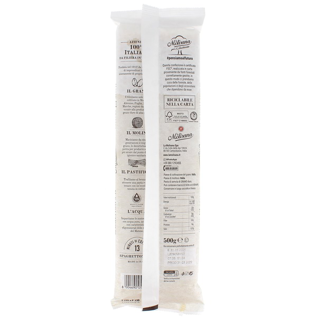 LA Molisana Spaghettoni N.14 500 g — immagine 3