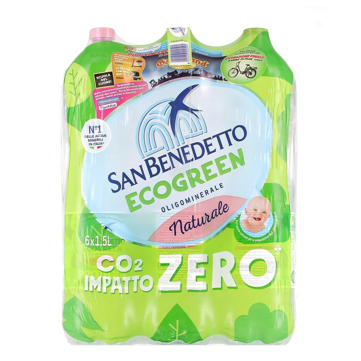 SAN Benedetto Acqua Oligominerale Naturale 6 bottiglie GRANDI da 1,5 l