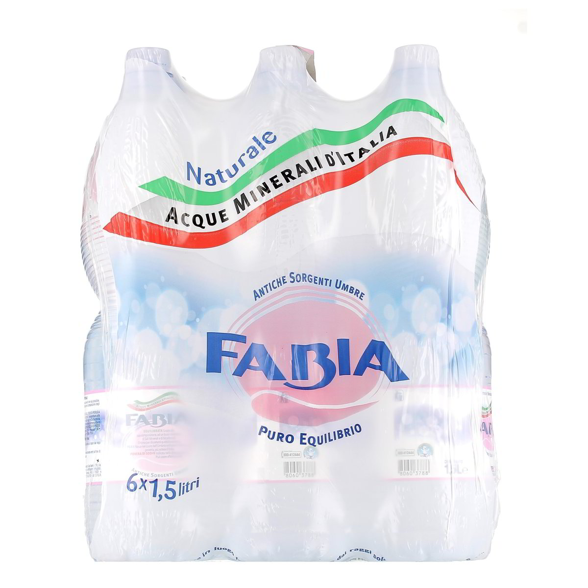 Fabia Acqua Minerale Naturale 6 bottiglie GRANDI da 1,5 l