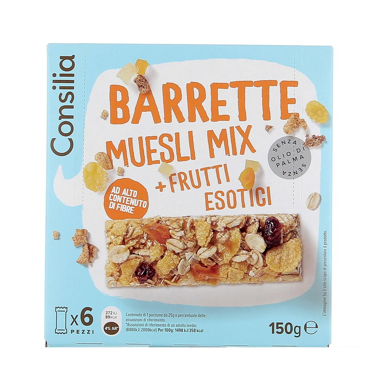 Consilia BARRETTE MUESLI MIX FRUTTI ESOTICI x6 150 g