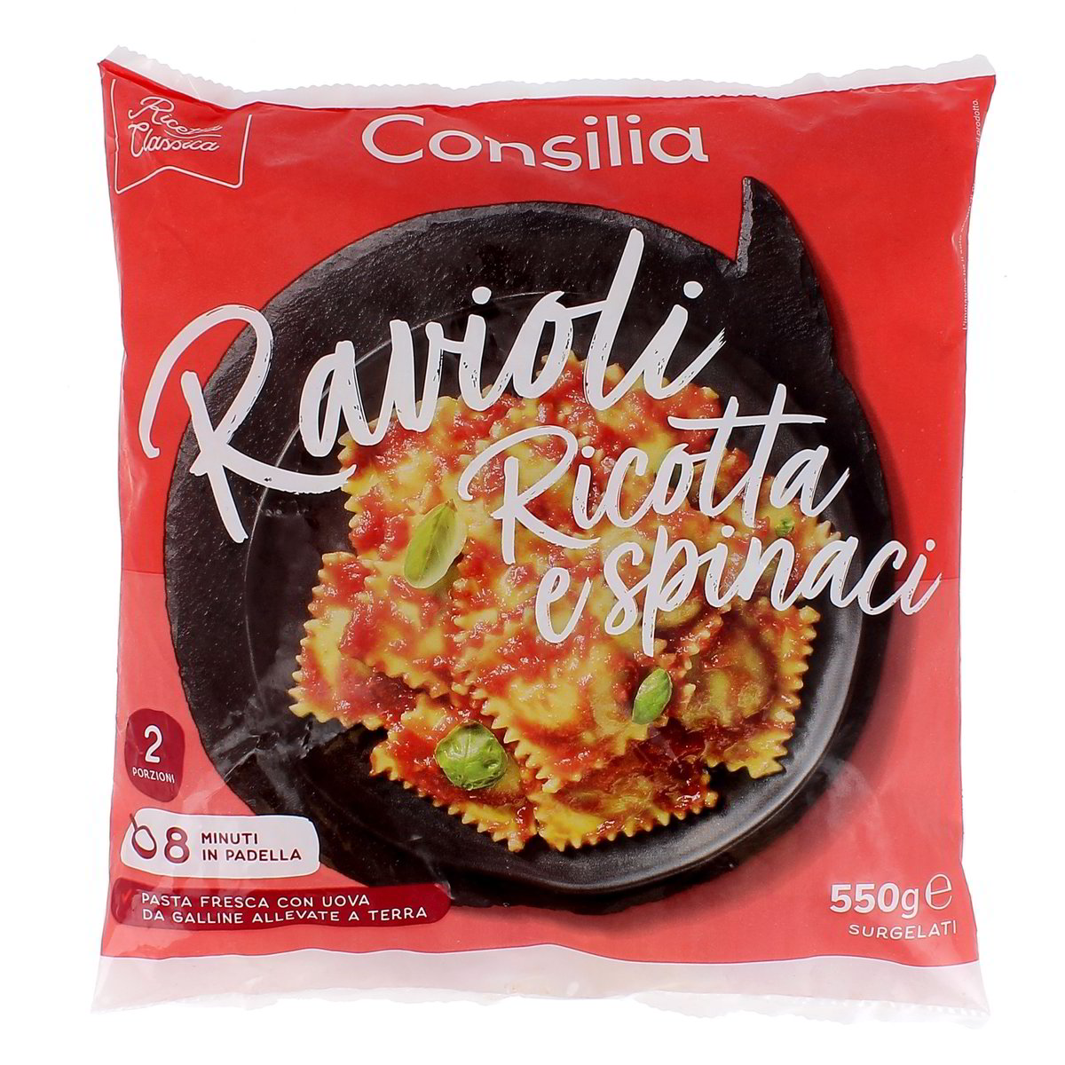 Consilia Ravioli Ricotta E Spinaci 550 g