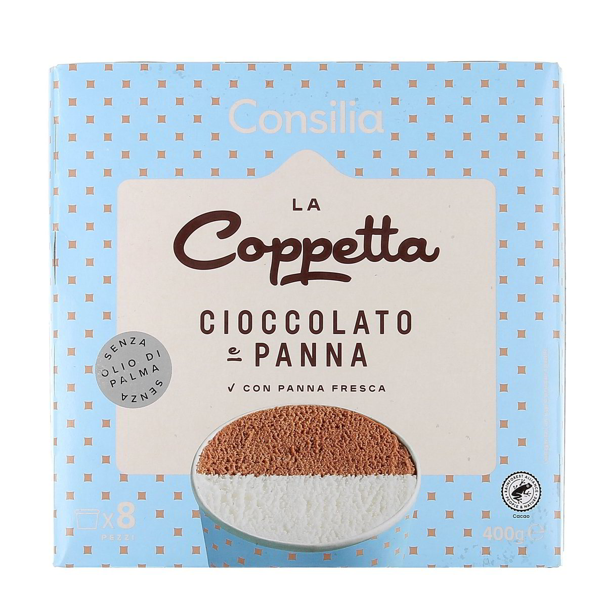 Consilia 8 Coppette Cioccolato E Panna 400 g