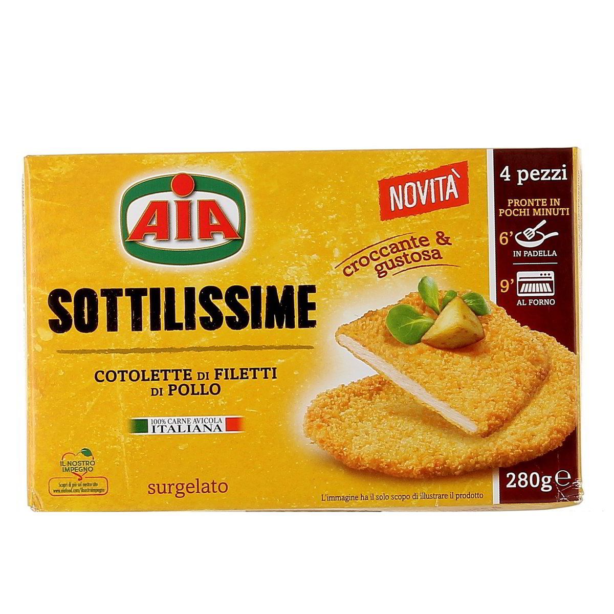 AIA Sottilissime Cotolette Di Filetti Di Pollo 280 g
