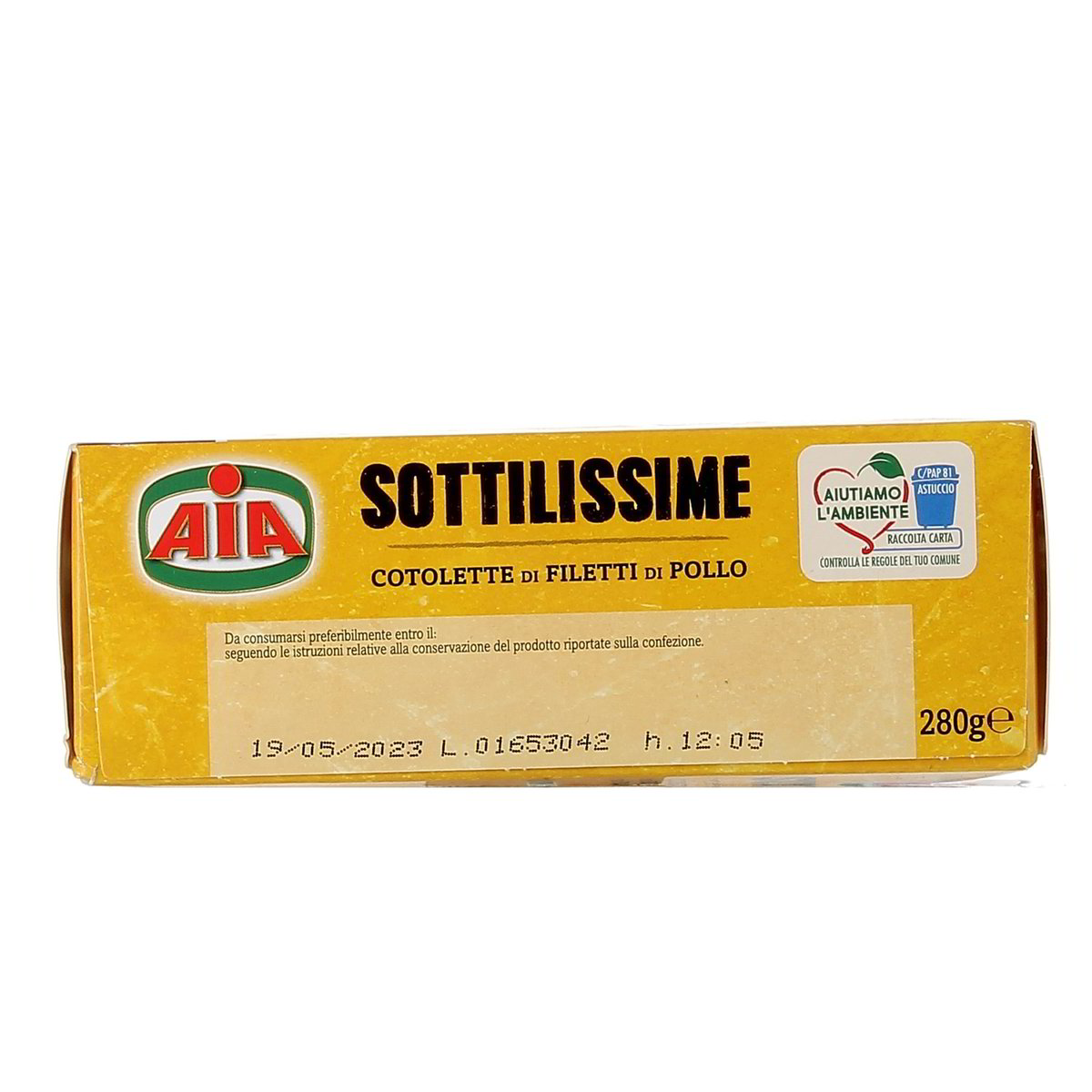 AIA Sottilissime Cotolette Di Filetti Di Pollo 280 g — immagine 3