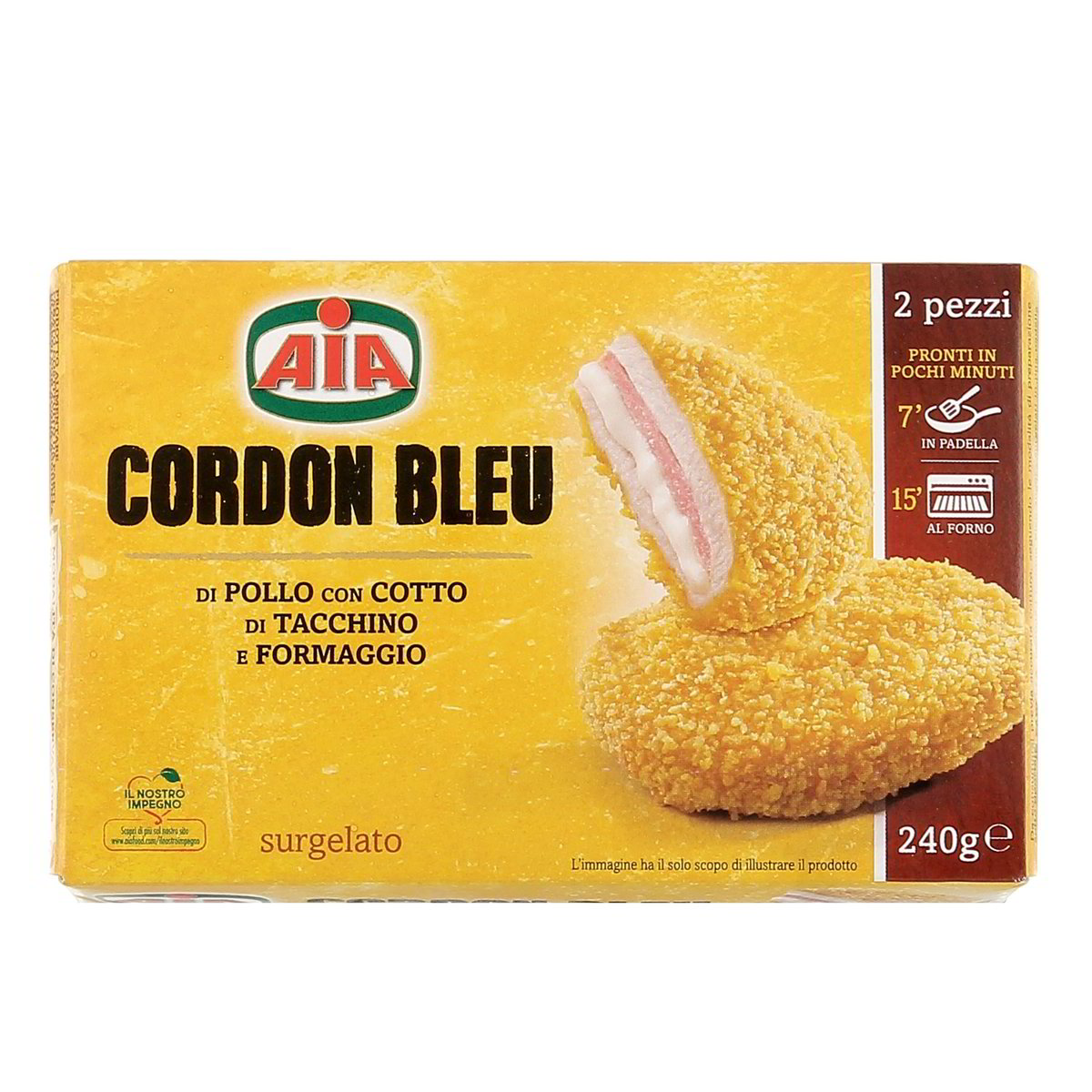 AIA Cordon Bleu Con Cotto Di Tacchino E Formaggio 240 g