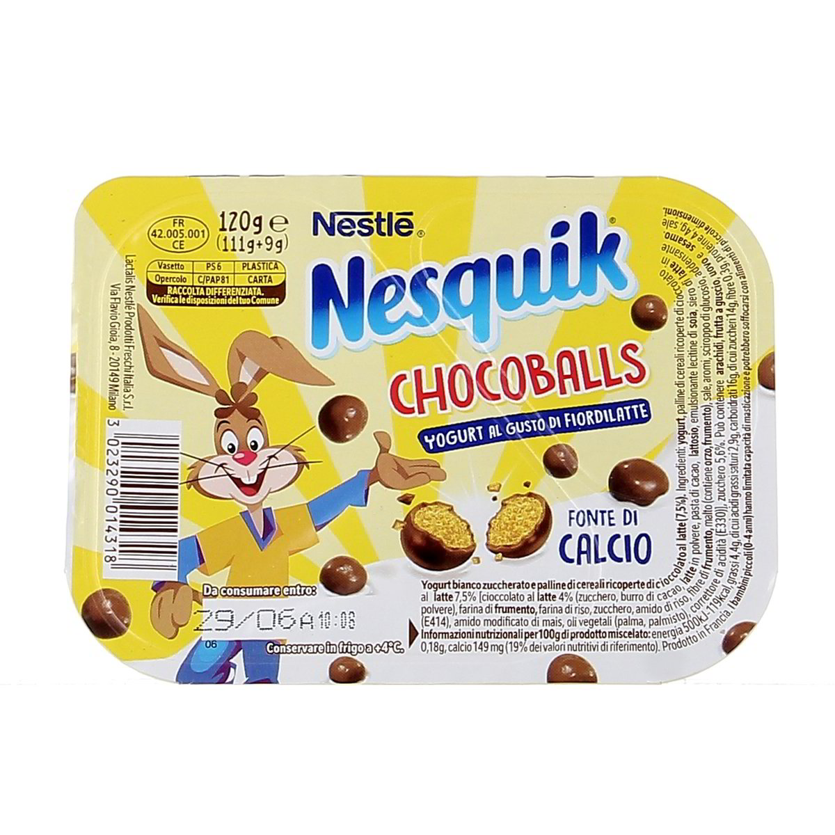 Nestle Nesquik Yogurt Fiordilatte E Chocoballs 120 g