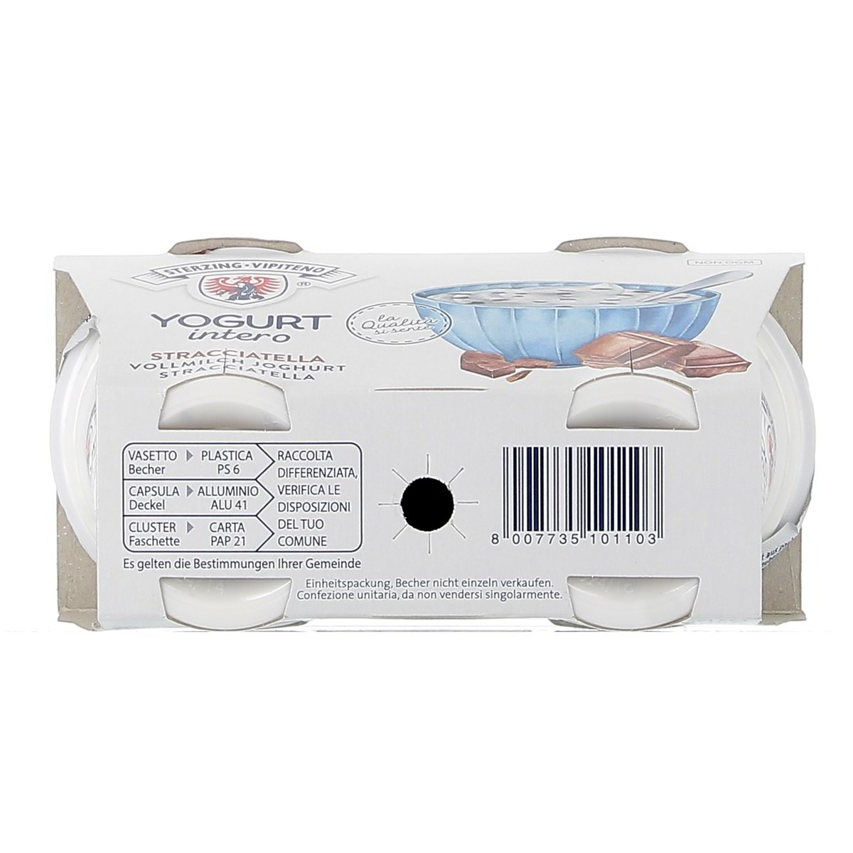 Sterzing Vipiteno Yogurt Intero Alla Stracciatella 2x125 g — immagine 3