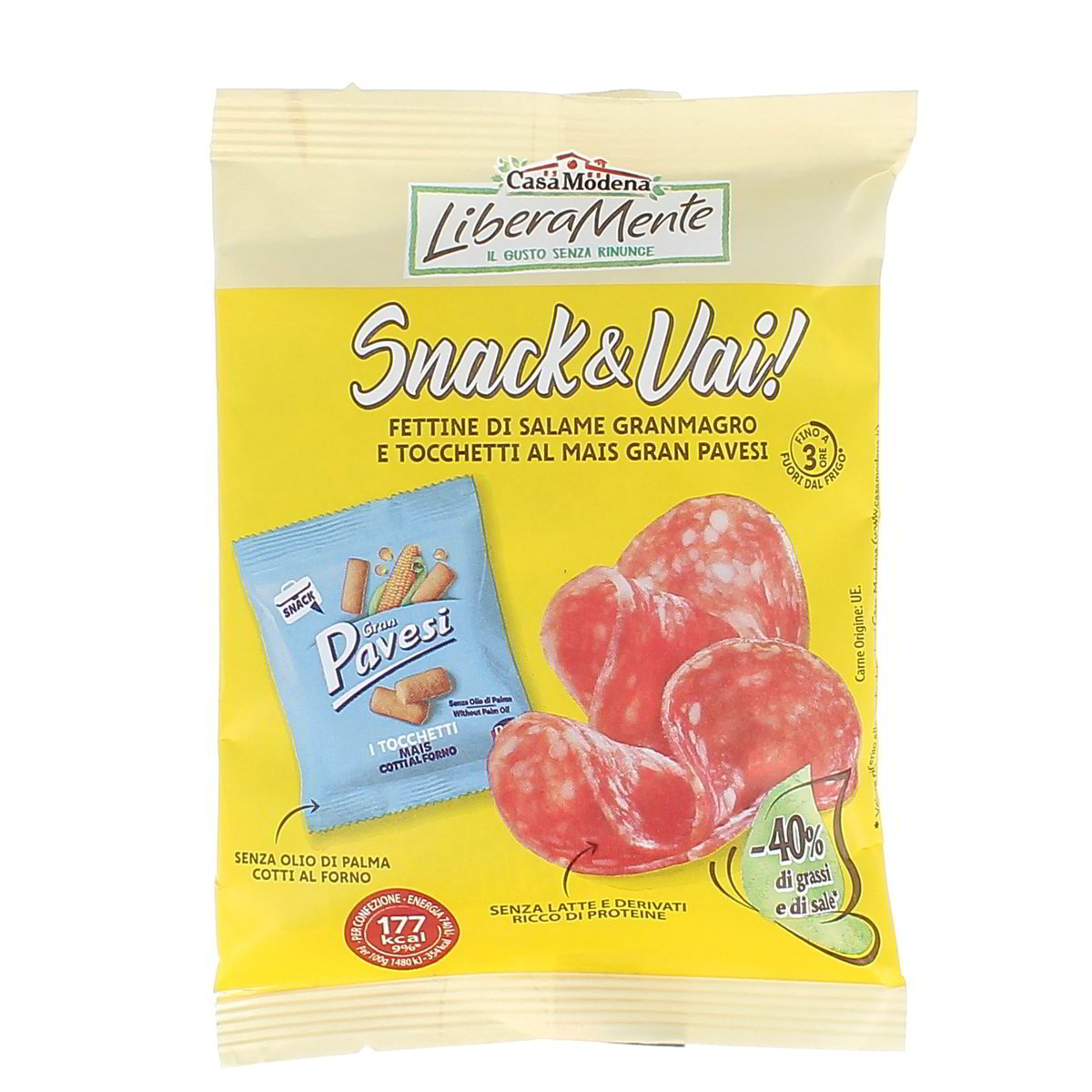 Casamodena Snack & Vai! Salame/Mais 50 g
