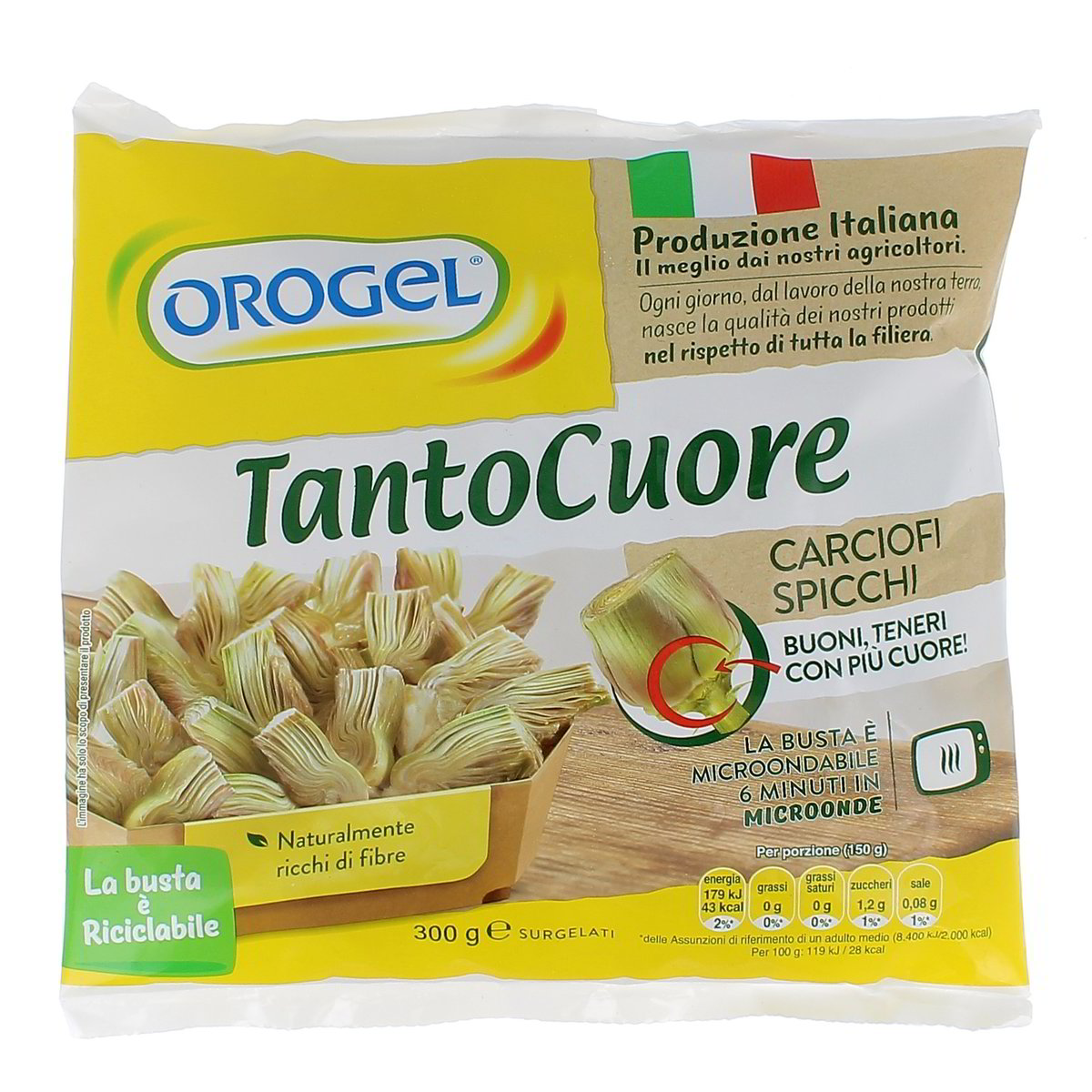 Orogel Tantocuore Carciofi In Spicchi 300 g