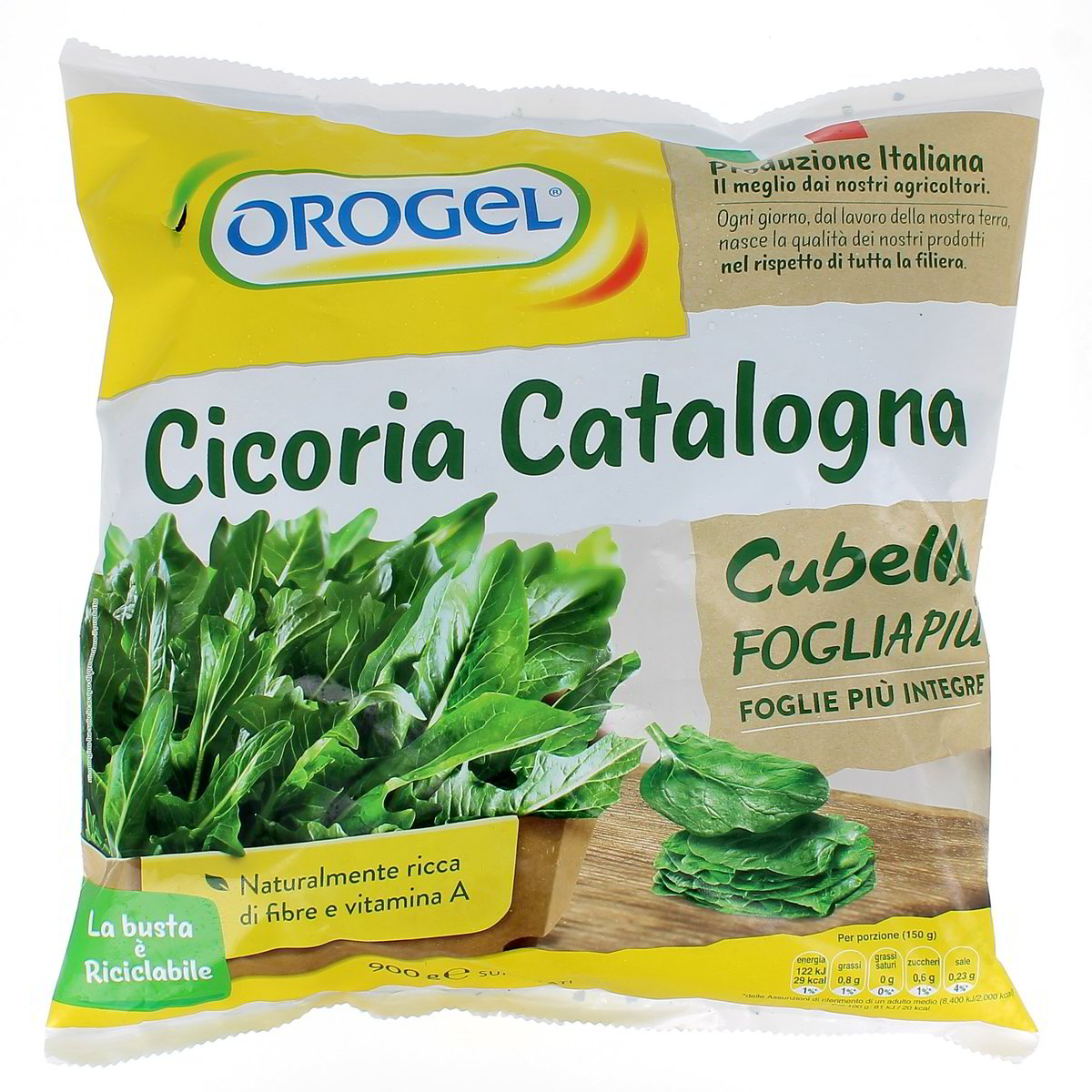 Orogel Cicoria Catalogna Cubello Foglia Più 900 g