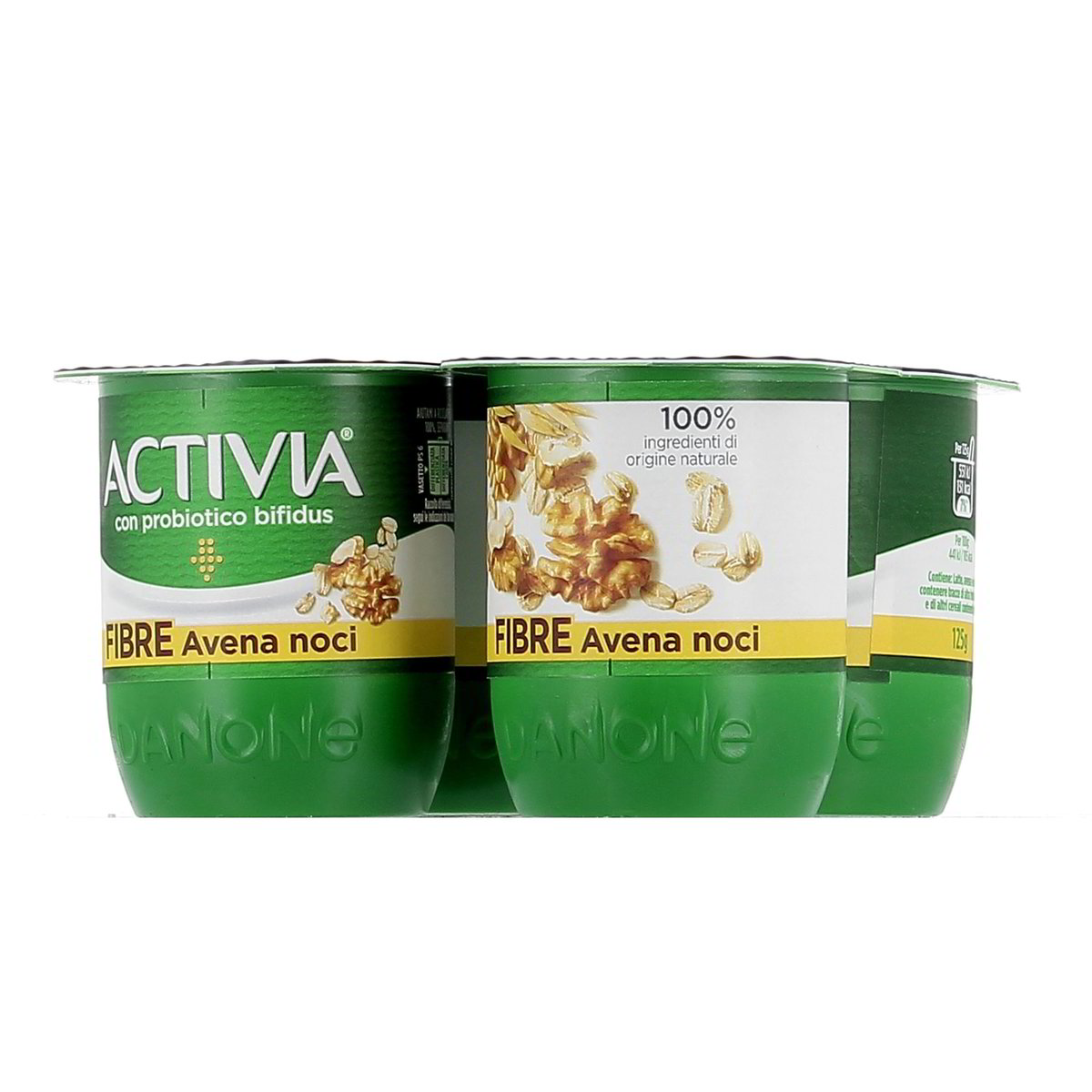 Danone Activia Fibre Con Avena E Noci 4x125 g