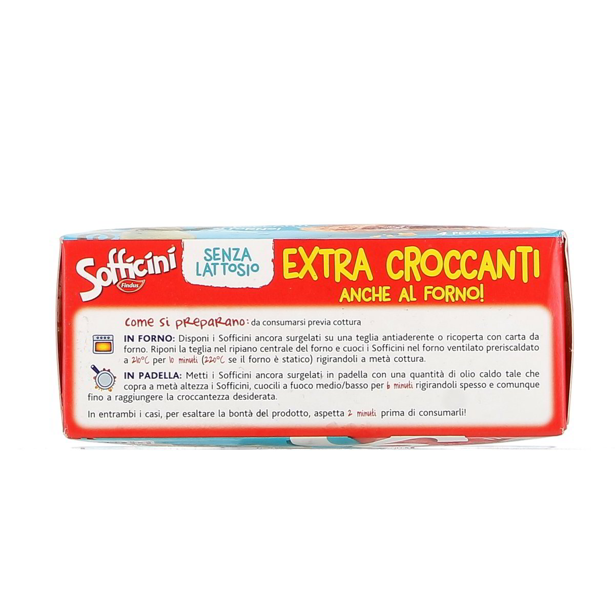 Findus SOFFICINI MOZZARELLA E POMODORO SENZA LATTOSIO x4 250 g — immagine 3