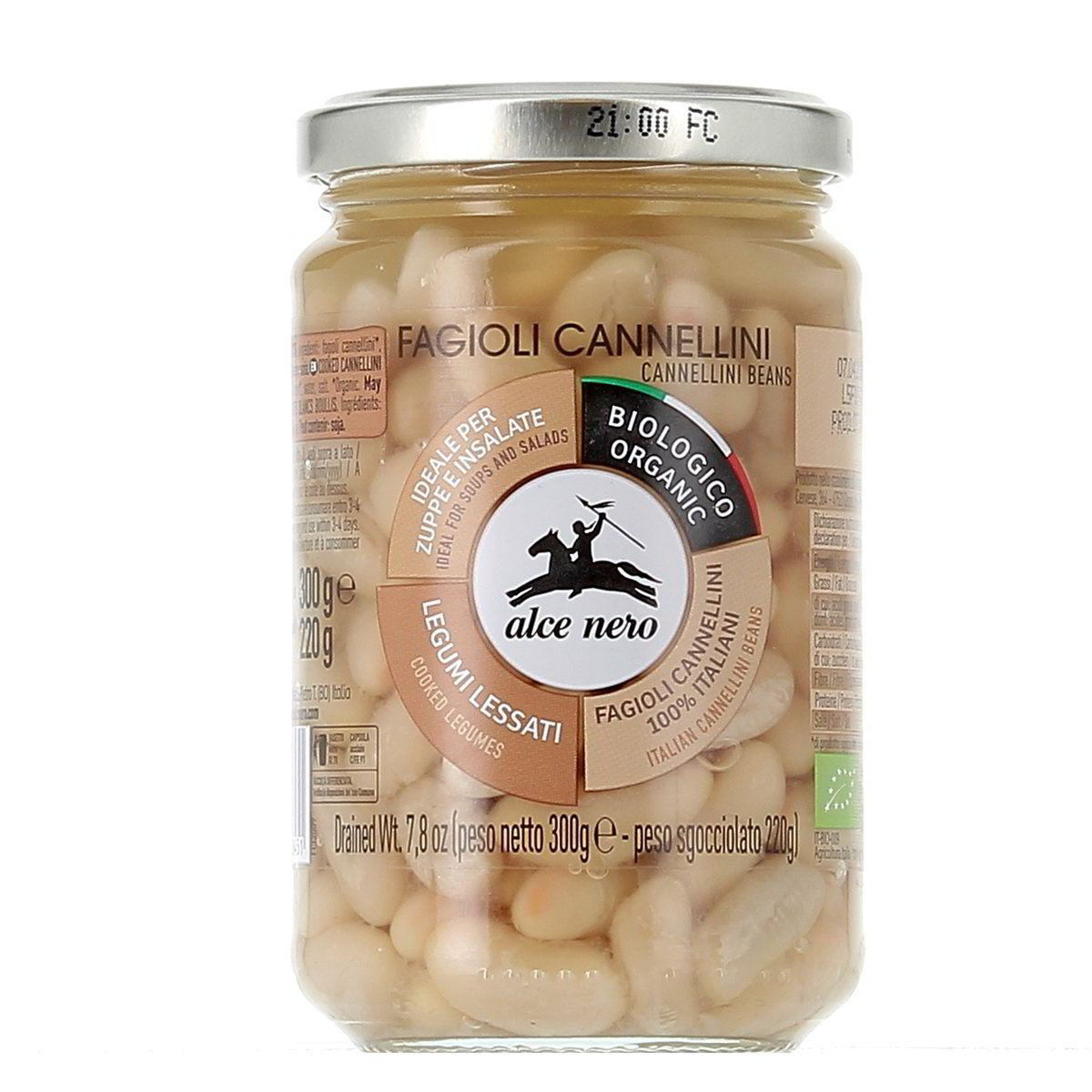 Alce Nero Fagioli Cannellini Bio 300 g - sgocciolato 200 g