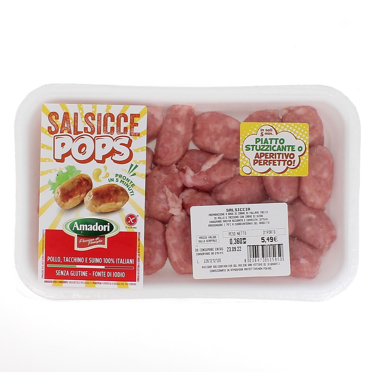Amadori Salsicce Pops 360 g