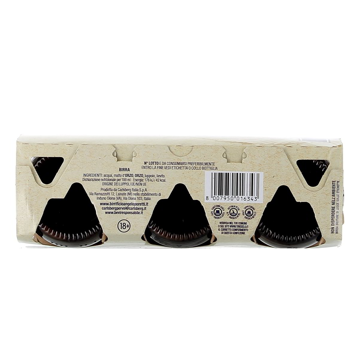 Angelo Poretti Birra Non Filtrata 4 Luppoli 3x33 cl — immagine 3