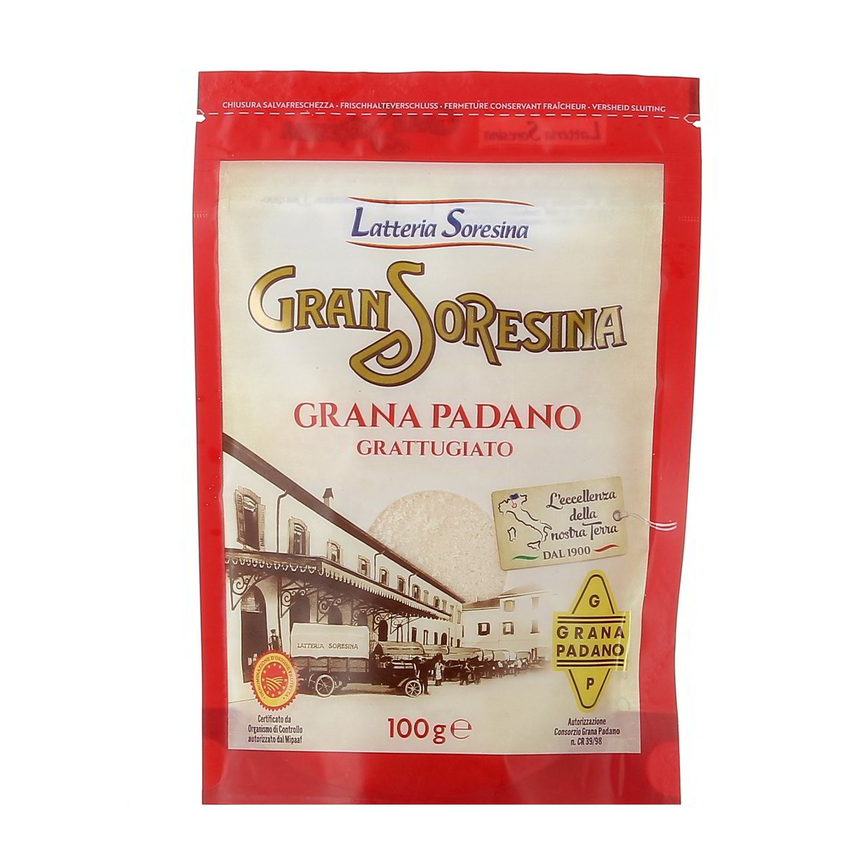 Gran Soresina Formaggio Grana Padano Grattugiato 100 g