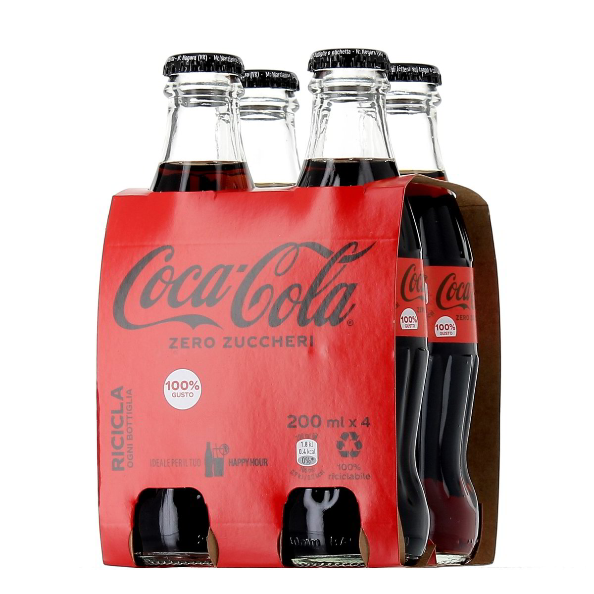 Coca-Cola Zero Vetro 4x20 cl