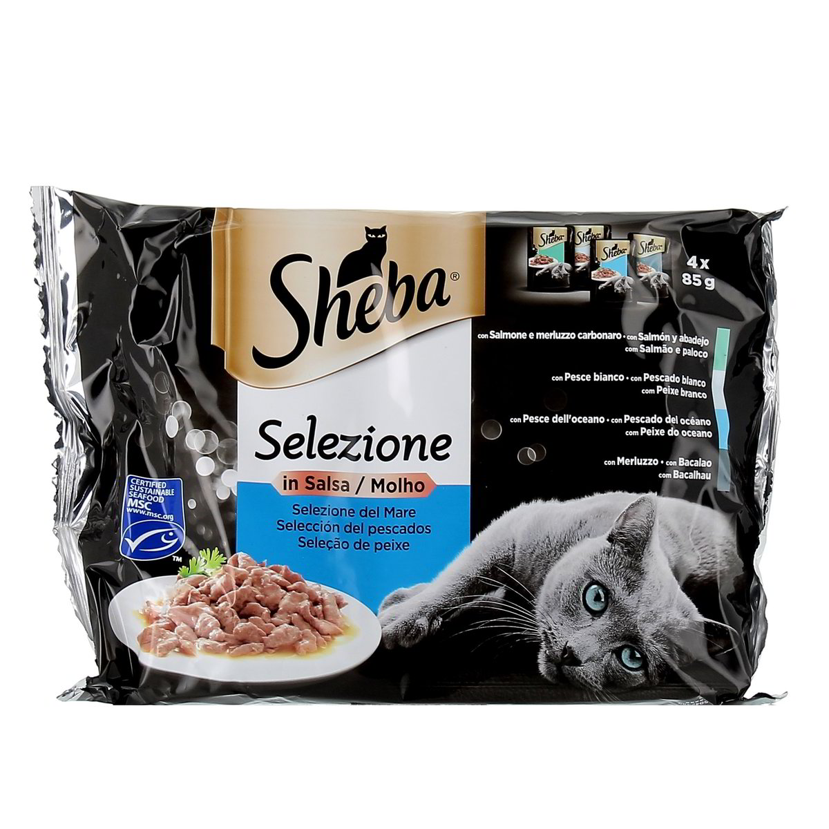Sheba Selezione In Salsa Con Pesce 4x85 g