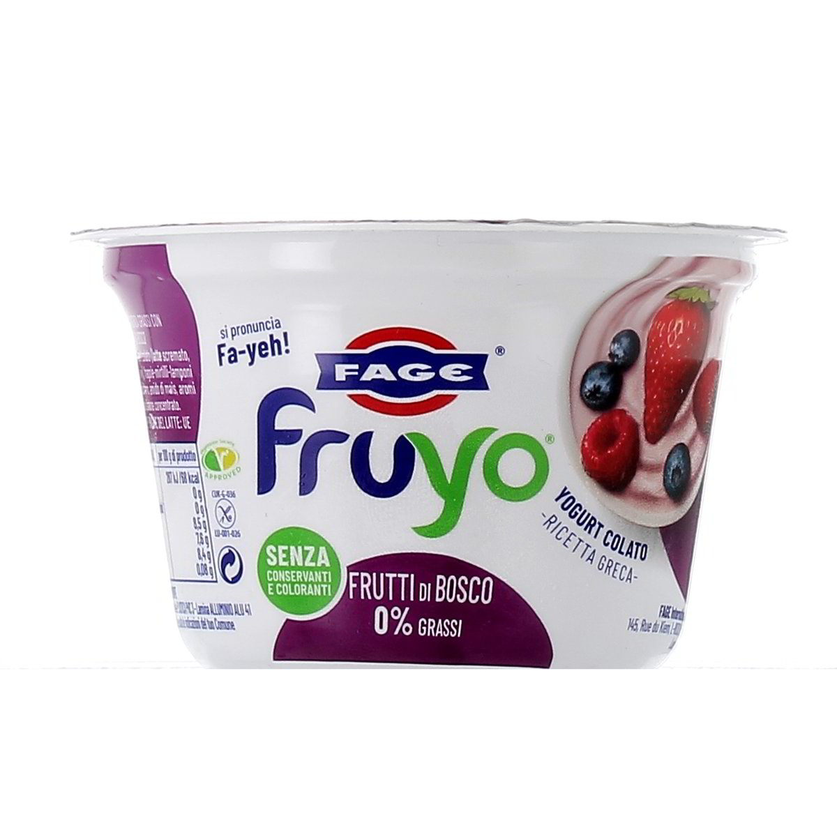 Fage Fruyo Frutti Di Bosco 0% Grassi 150 g