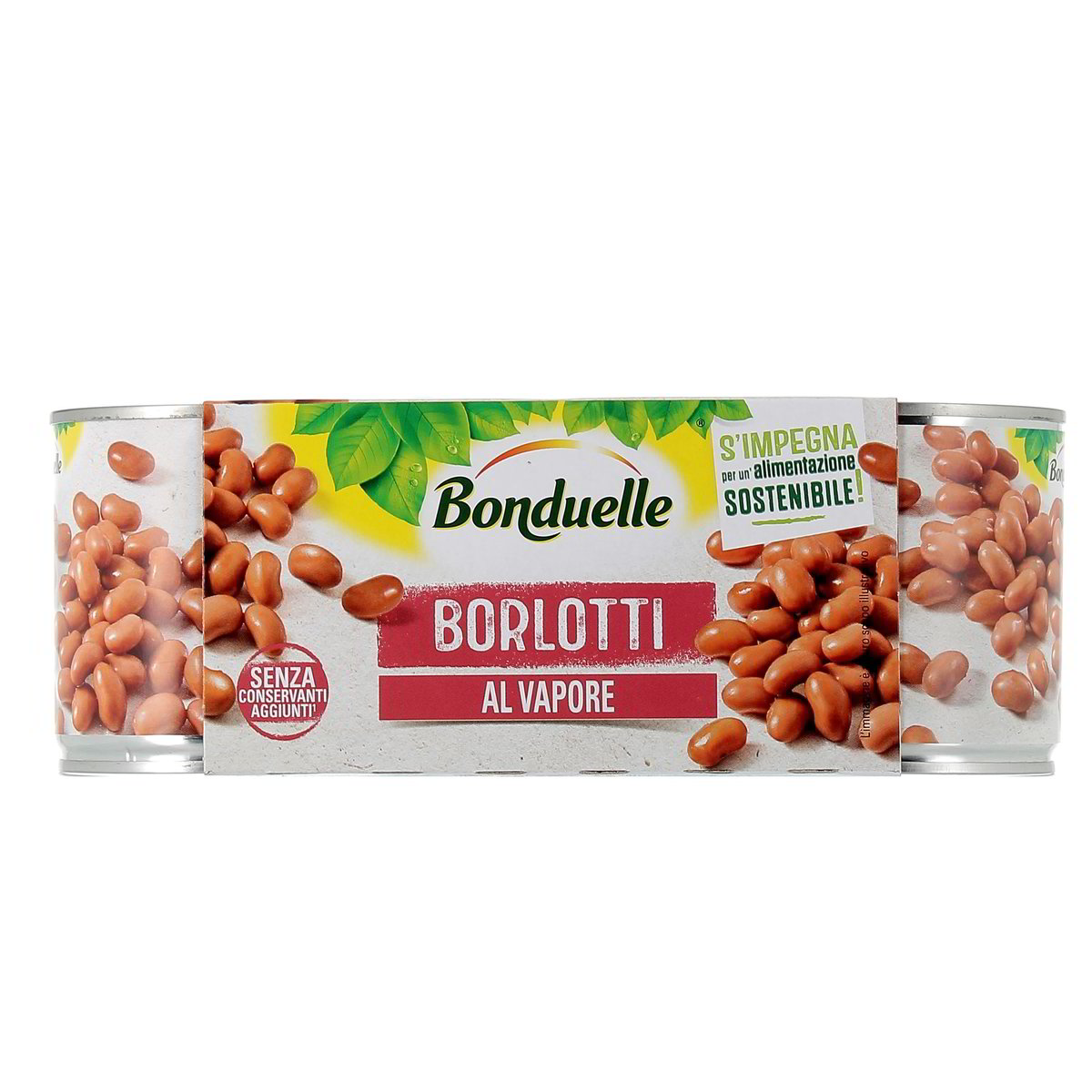 Bonduelle Fagioli Borlotti Al Vapore 3x165 g - sgocciolato 3x125 g