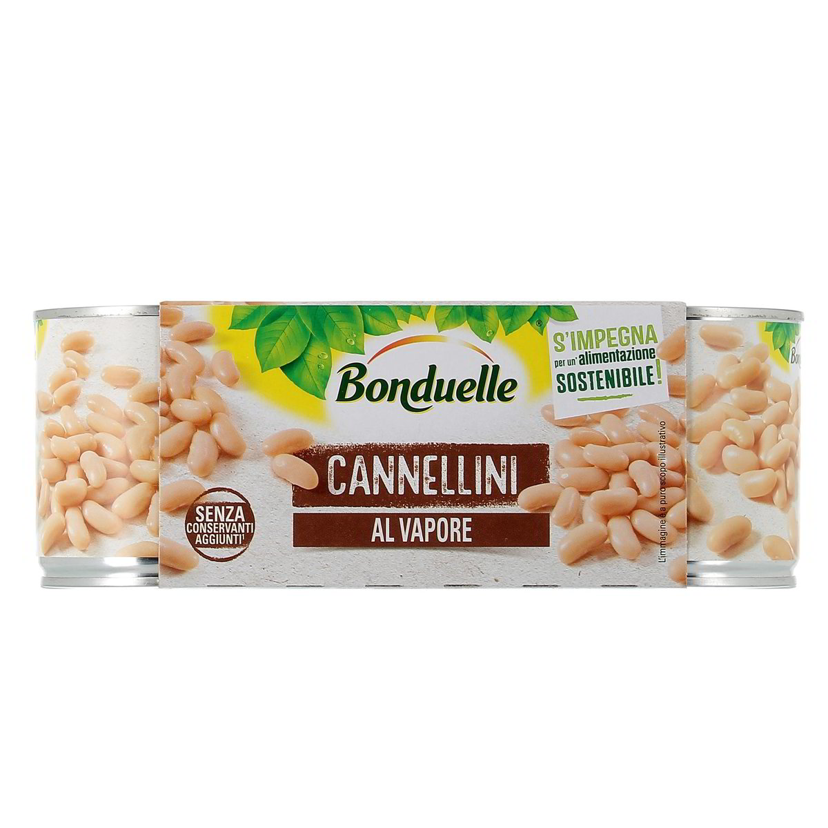 Bonduelle Fagioli Cannellini Al Vapore 3x175 g - sgocciolato 3x125 g
