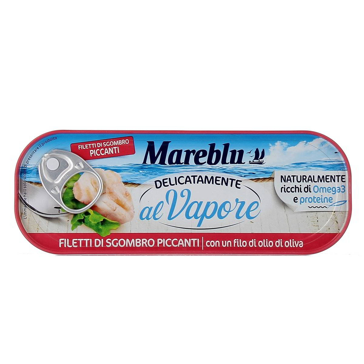 Mareblu Filetti Di Sgombro Piccanti Con Un Filo Di Olio Di Oliva Al Vapore 110 g