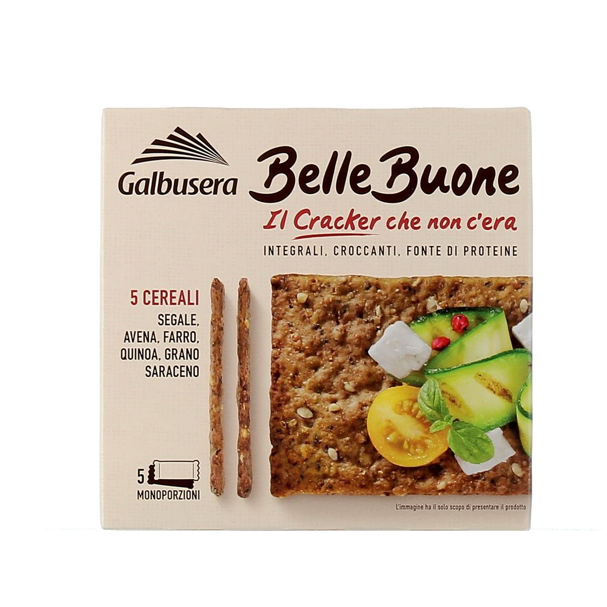 Galbusera BELLE BUONE CRACKER AI 5 CEREALI x5 200 g