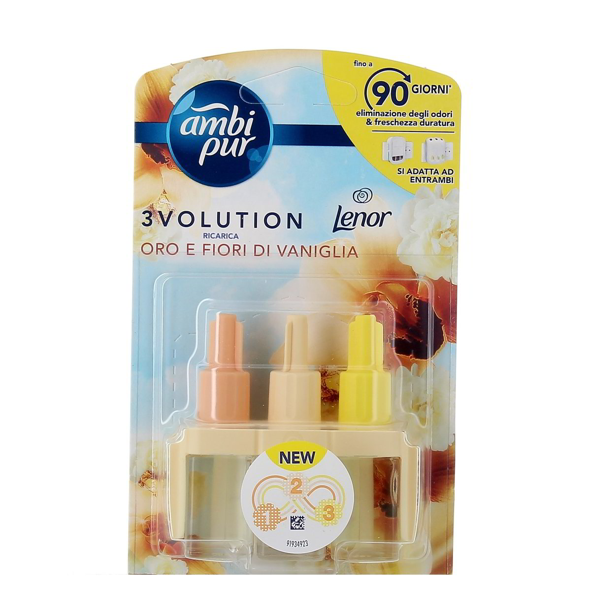 Ambipur 3Volution Ricarica Oro E Fiori Di Vaniglia 20 ml