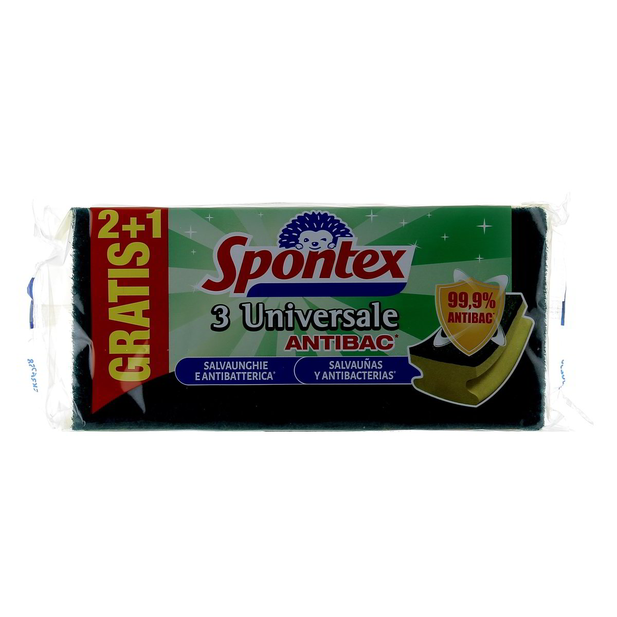 Spontex Spugna Universale Antibac 3 pezzi