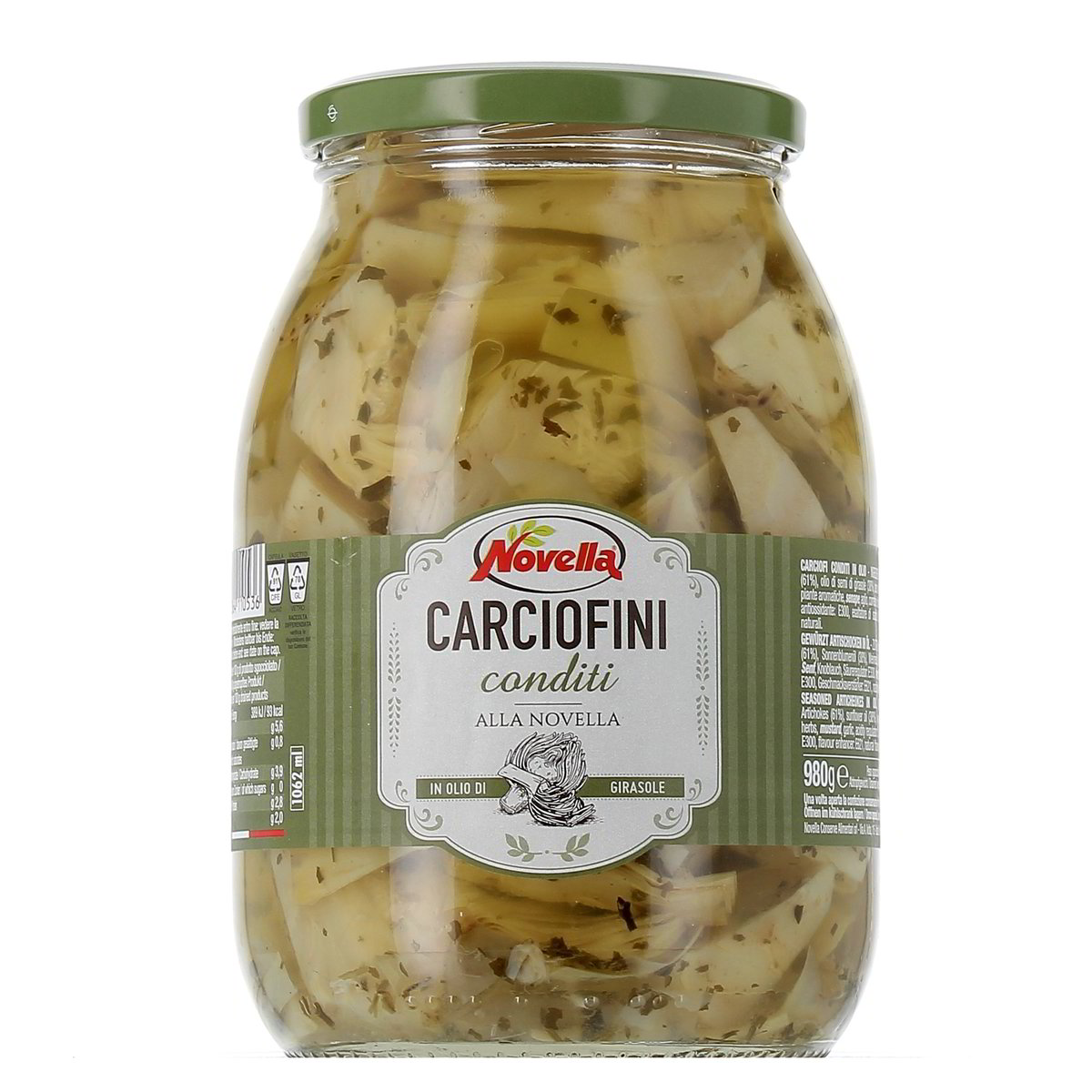 Novella Carciofi Conditi 980 g - sgocciolato 600 g