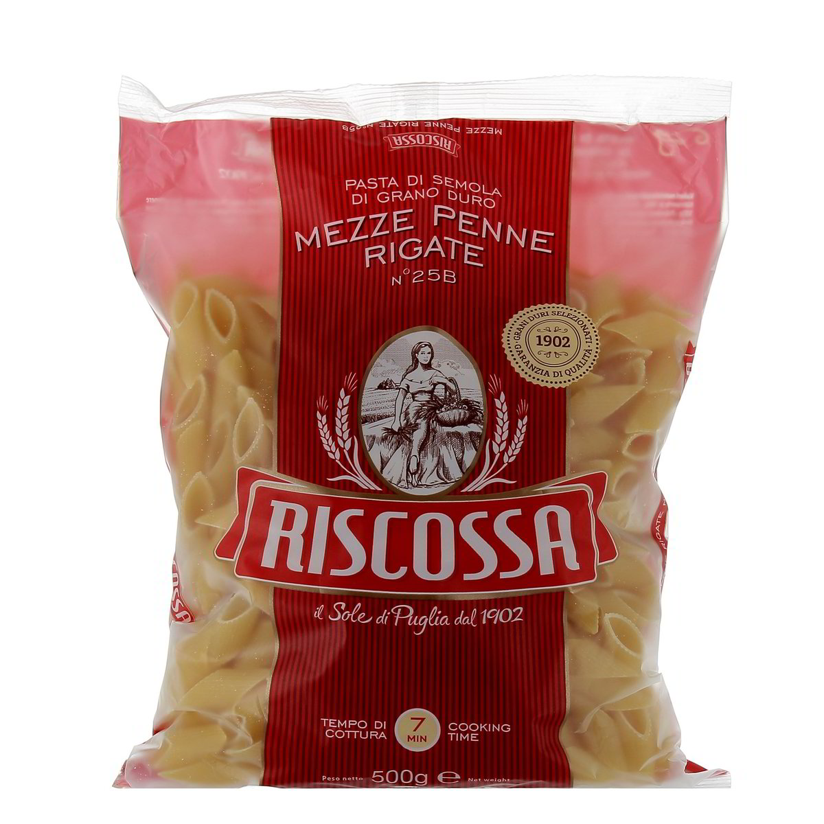Riscossa Mezze Penne Rigate N.25B 500 g