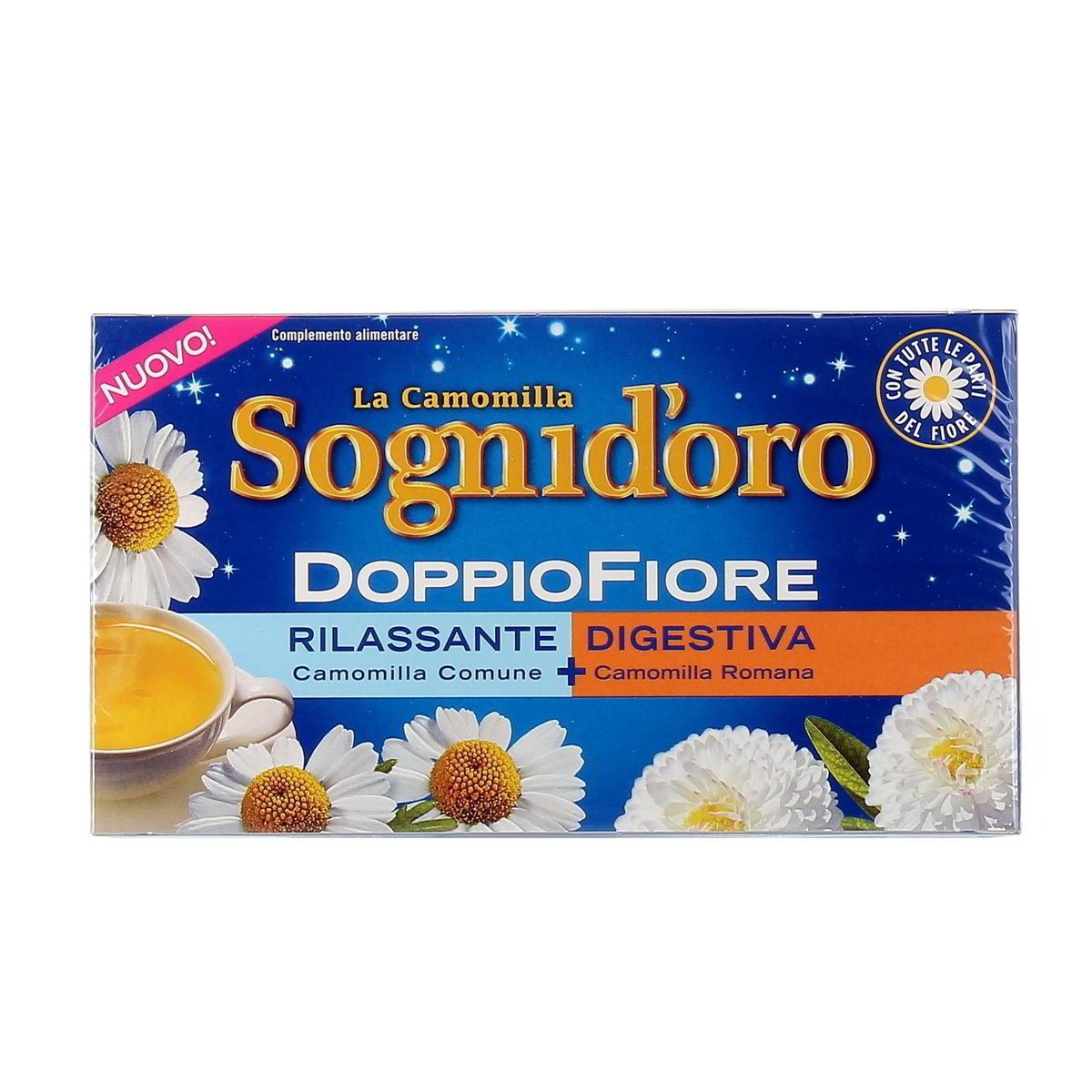 Sognid'Oro Camomilla Doppiofiore Comune E Romana Rilassante+Digestiva 14 Filtri 25,2 g
