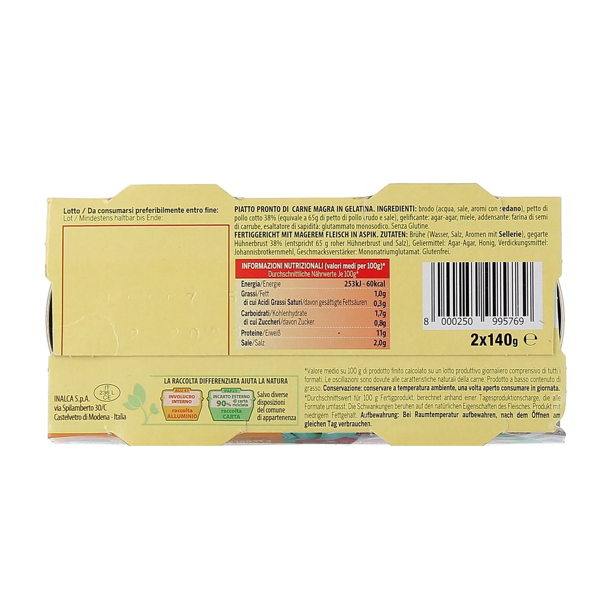 Montana Leggera Di Pollo 2x140 g — immagine 3