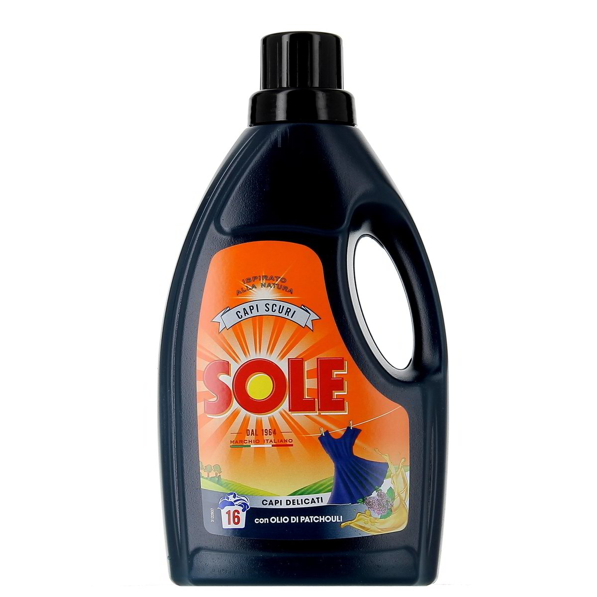 Sole Detersivo Liquido Nero Vivo 1 l