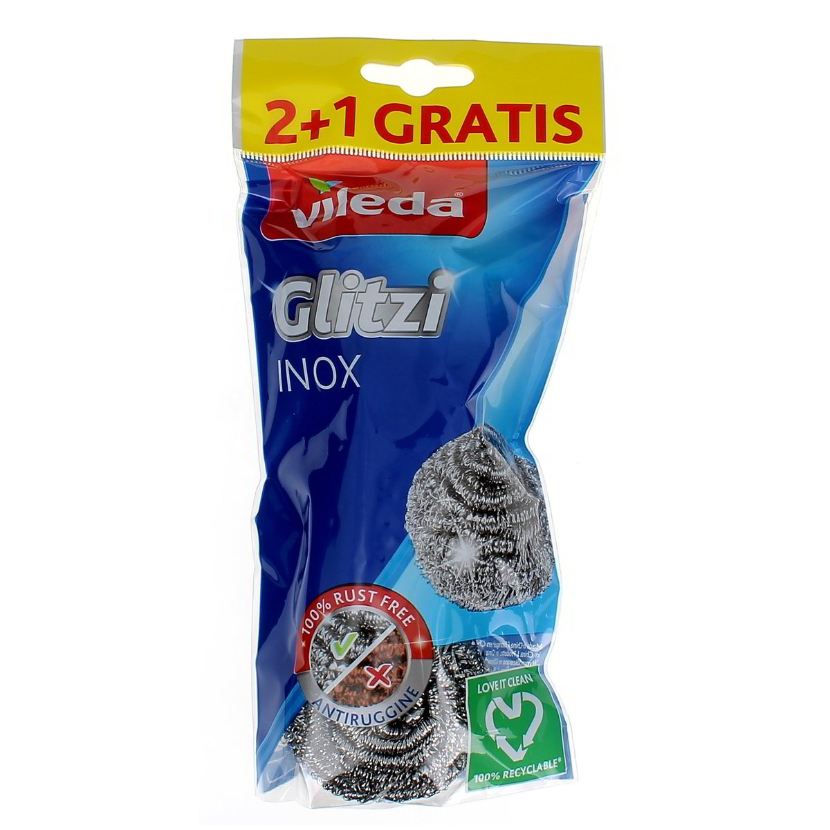 Vileda Paglietta Inox 3 pezzi