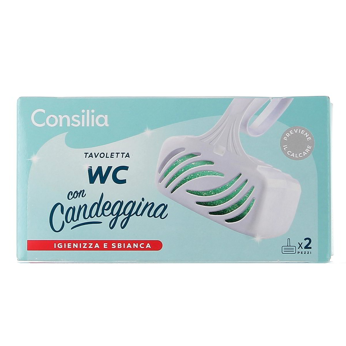 Consilia Tavolette Wc Con Candeggina 2 pezzi - 80 g totali