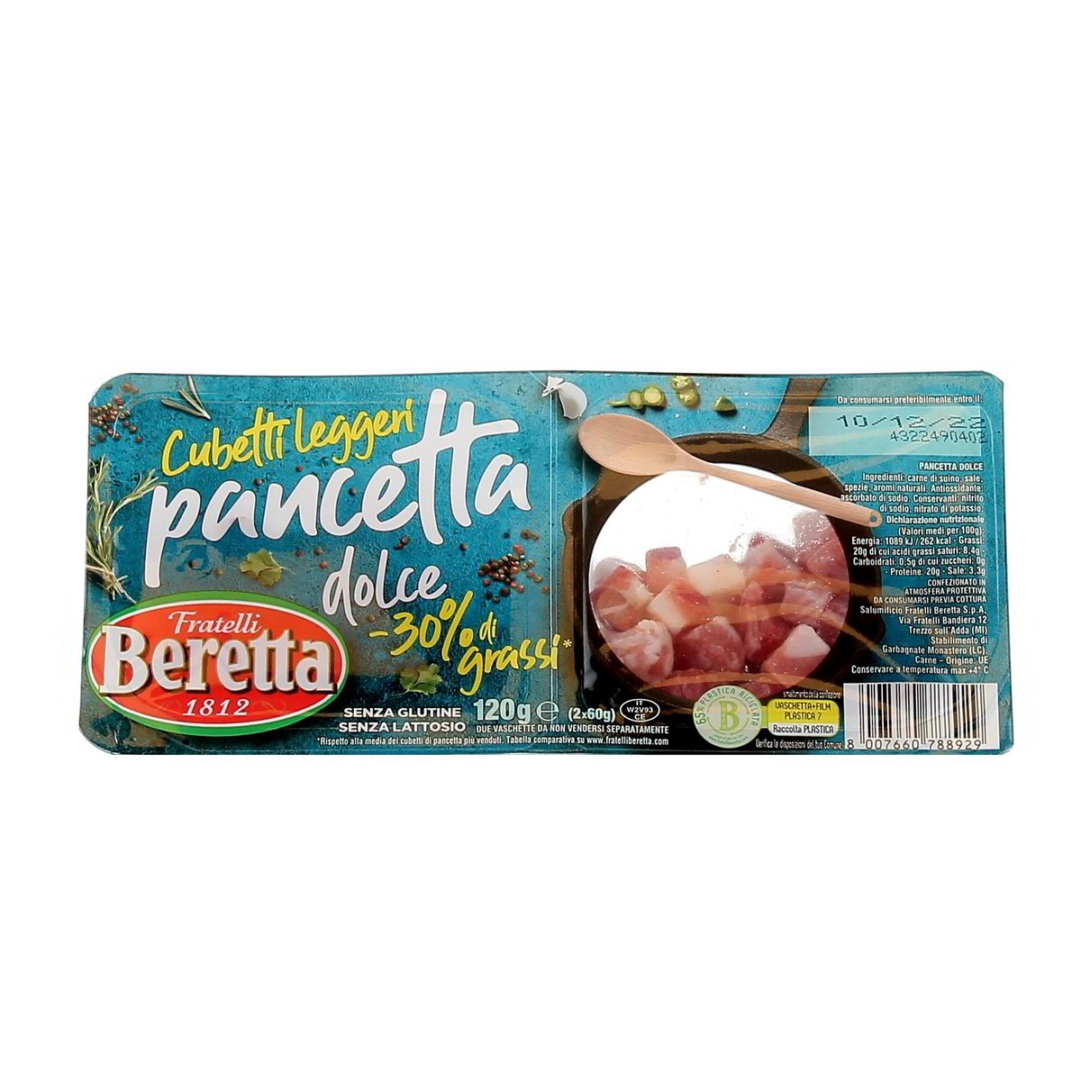 Beretta Pancetta Dolce A Cubetti 120 g