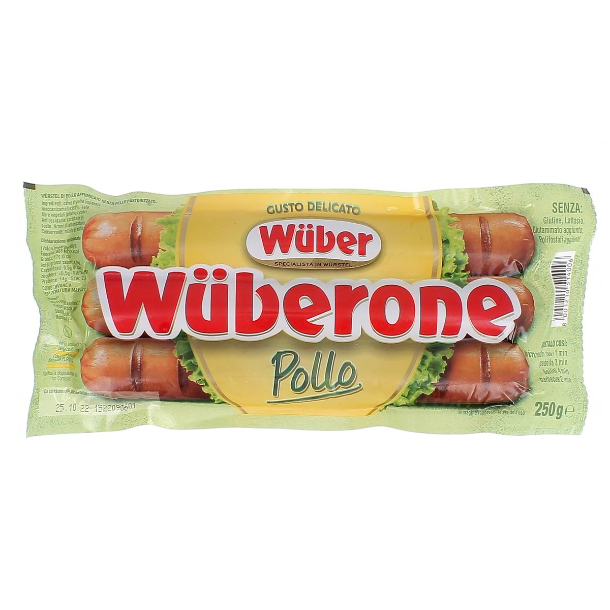Wüber Würstel Wüberone Maxi Di Pollo 250 g