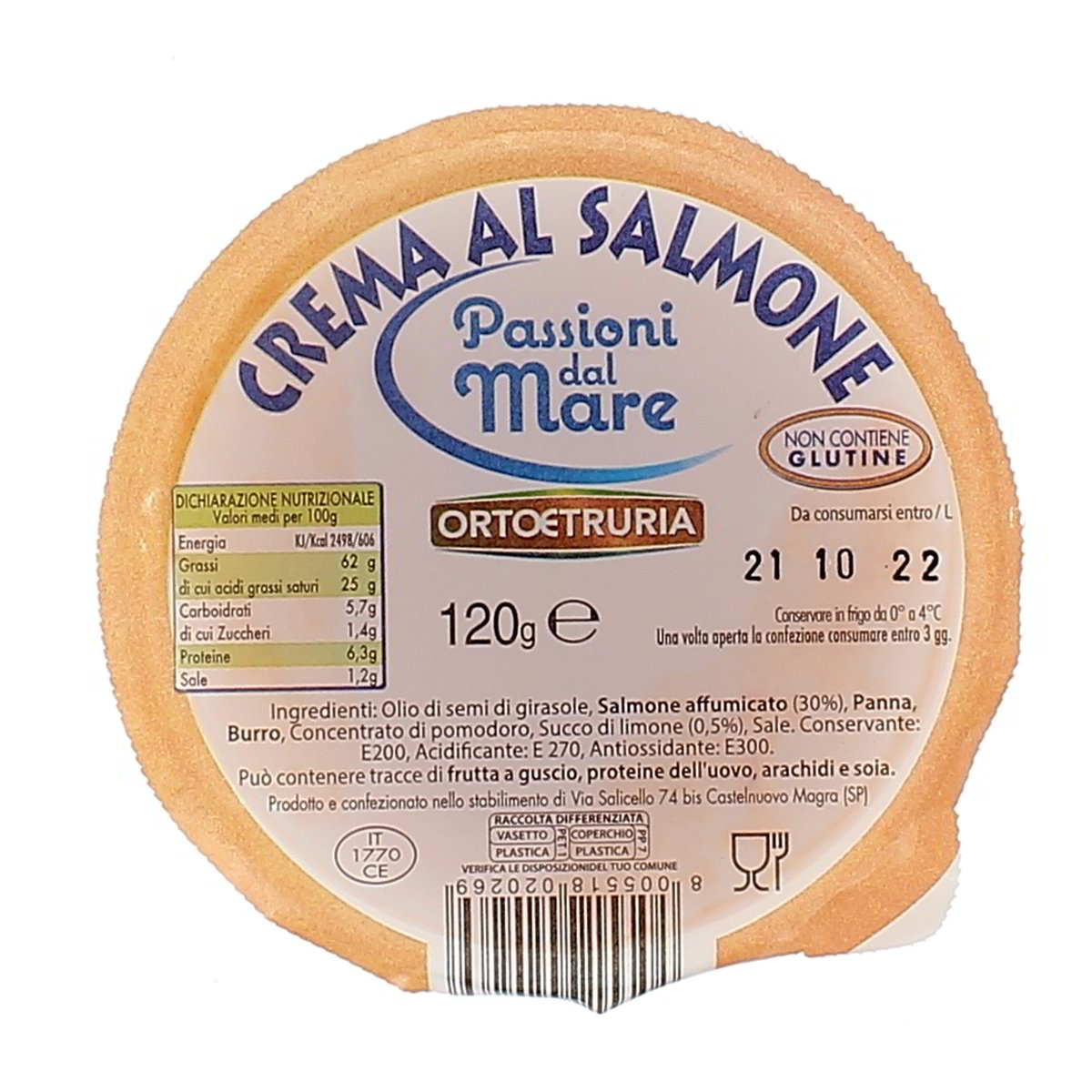 Orto Etruria Crema Al Salmone 120 g