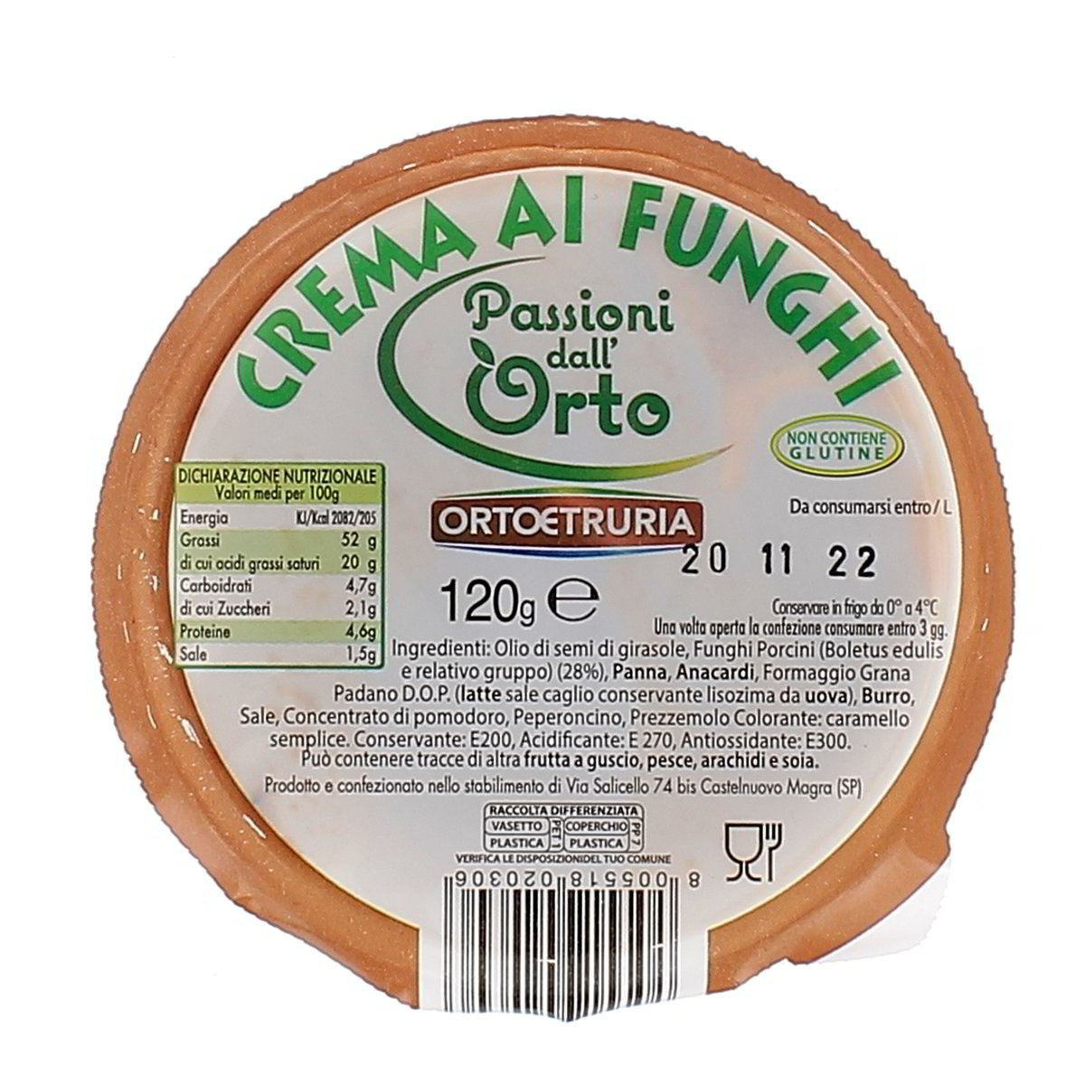 Orto Etruria Crema Ai Funghi 120 g