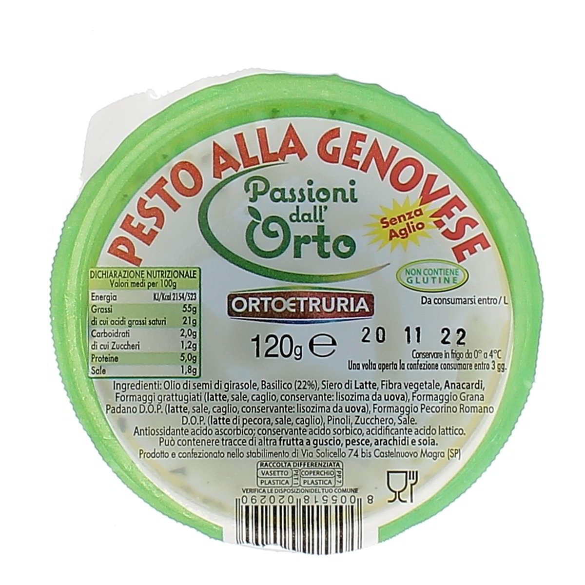 Orto Etruria Pesto Alla Genovese 120 g