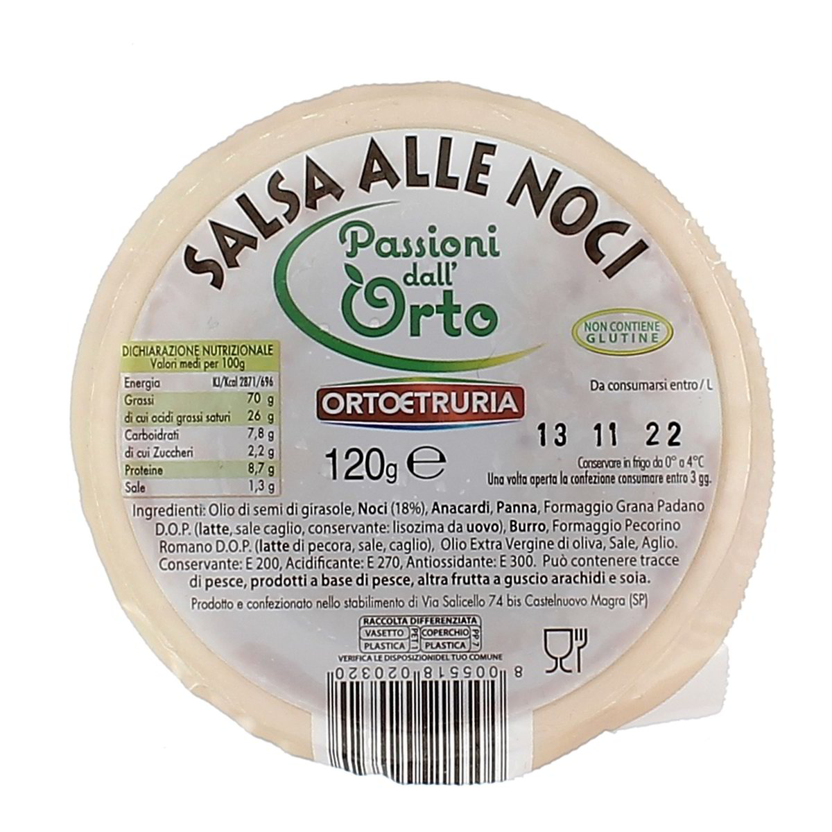 Orto Etruria Salsa Alle Noci 120 g