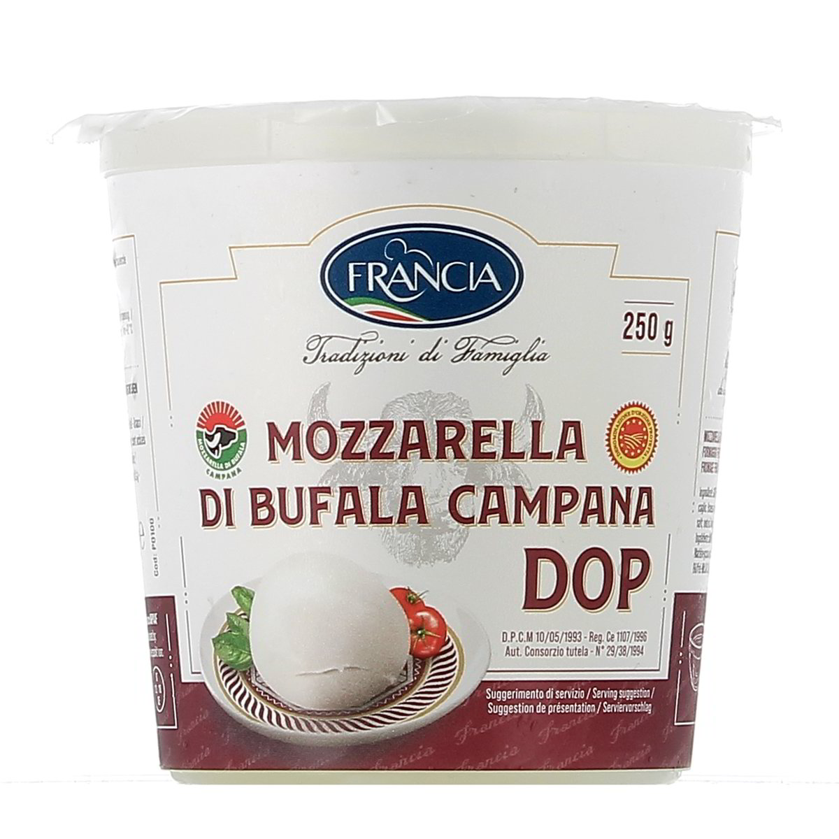 Francia Mozzarella Di Bufala Campana Dop In Vasetto 250 g