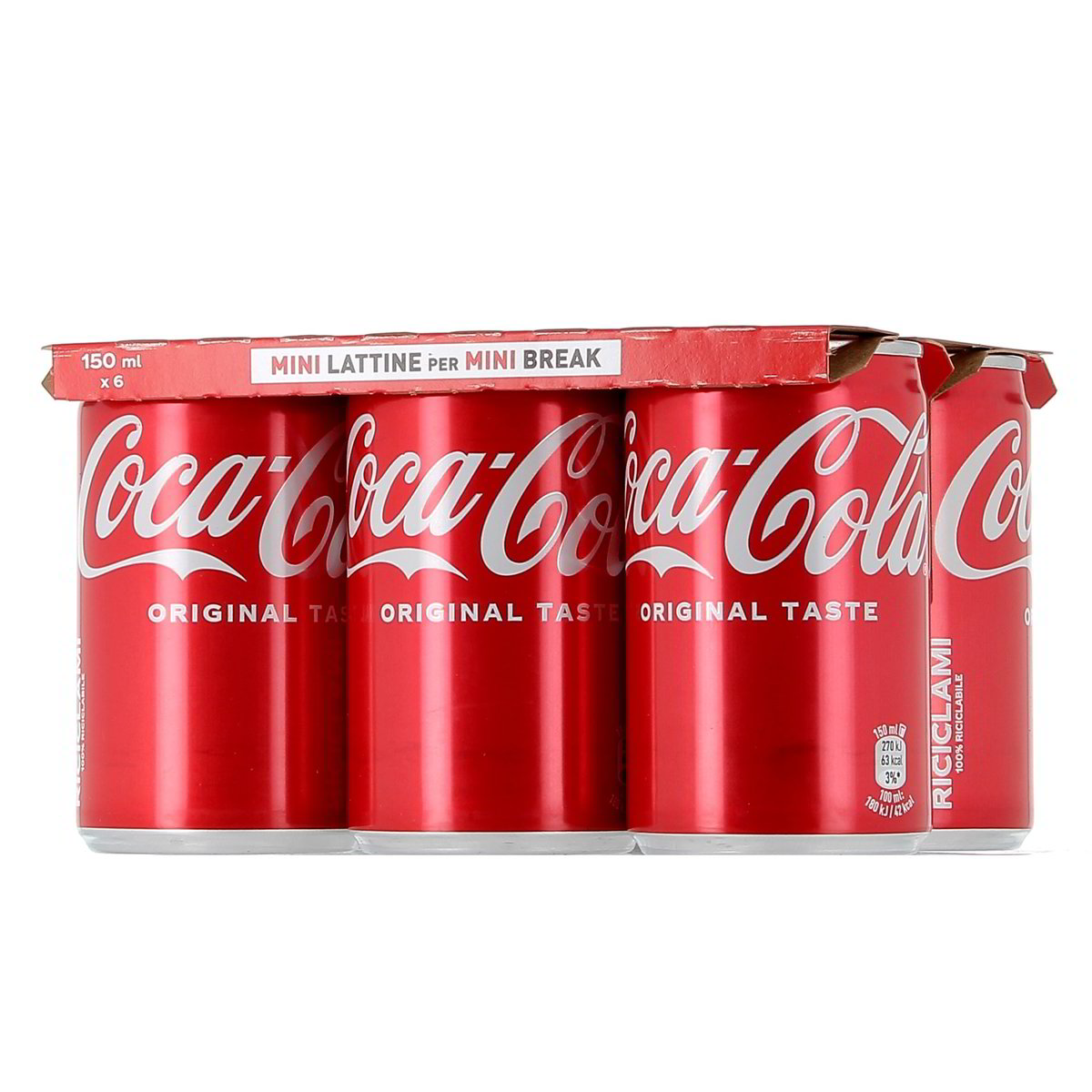 Coca-Cola Original Mini Lattina 6x15 cl